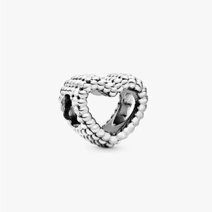 Pandora Polished Beaded Heart Charm